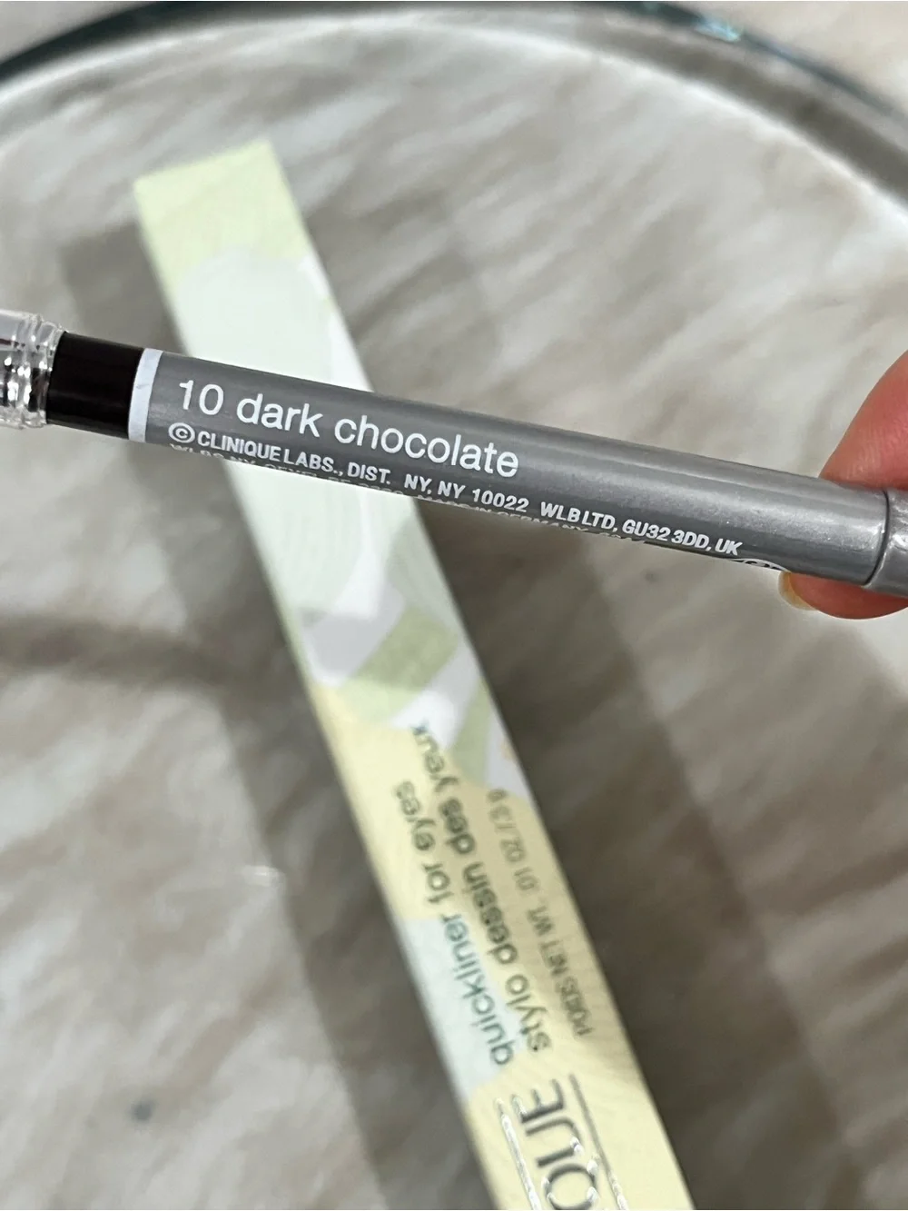NEW Clinique Quickliner For Eyes Long Wearing Eyeliner Dark Chocolate 10 Brown